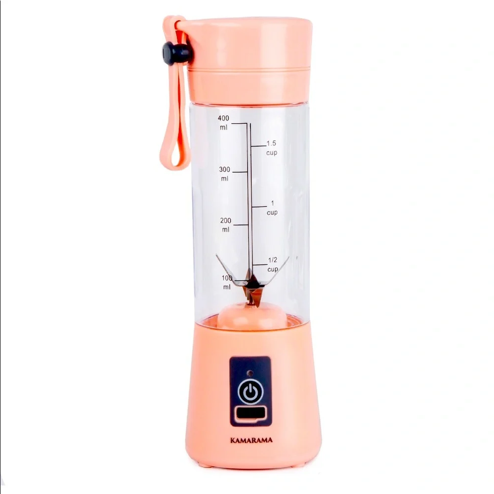 KAMARAMA Portable Rechargeable Juice Shake Smoothie Blender Juice Cup Pink